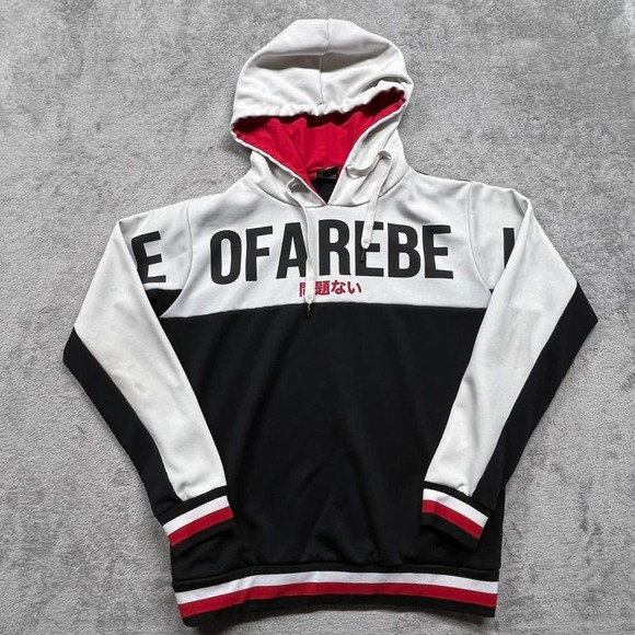 Rage of a Rebellion Hooded Sweater‎ Hoodie Men Large Color Block - Picture 1 of 11
